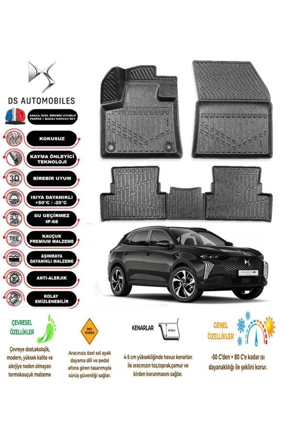Ototon Ds Ds7 Crossback 2022 4D Havuzlu Paspas - Image 1