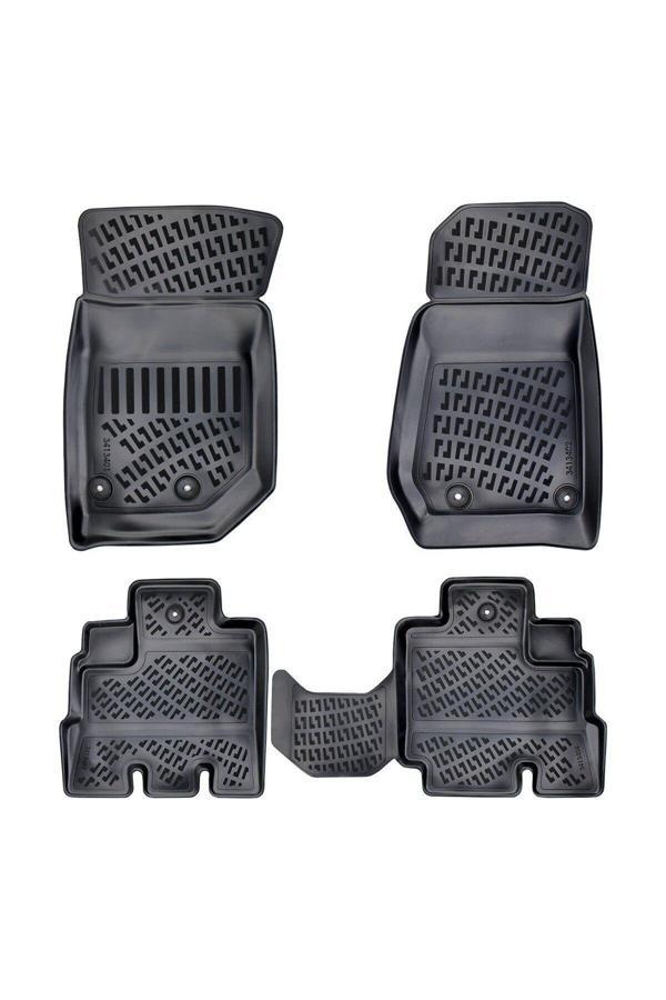 Ototon Jeep Wrangler Unlimited Jk 4-Kapı 2018 Araca Özel Tasarım 3D Havuzlu Paspas - Image 1