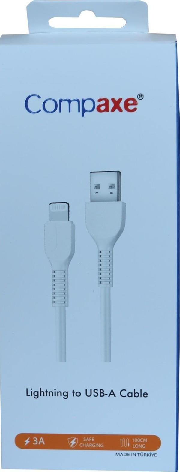 Compaxe Ctk-Blu Usb 3.0 1 Metre 3A Lightning Şarj Kablosu - Image 1