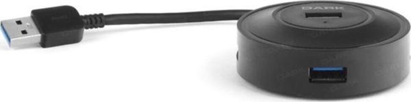 Dark 4 Port Usb 3.0 Usb Çoklayıcı Hub Siyah Dk-Ac-Usb344 - Image 1