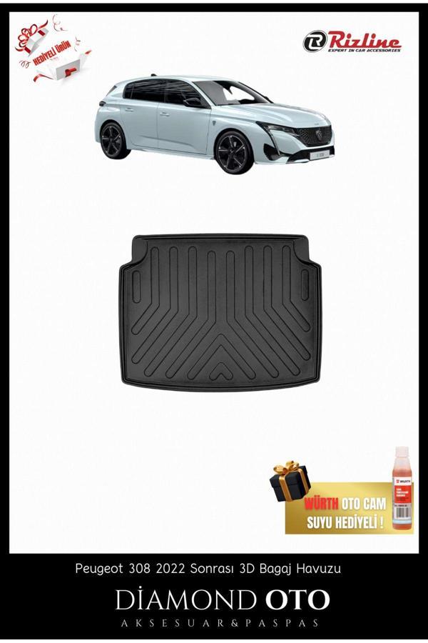Rizline Peugeot 308 3D Bagaj Havuzu 2022-2023-2024-2025 - Image 1