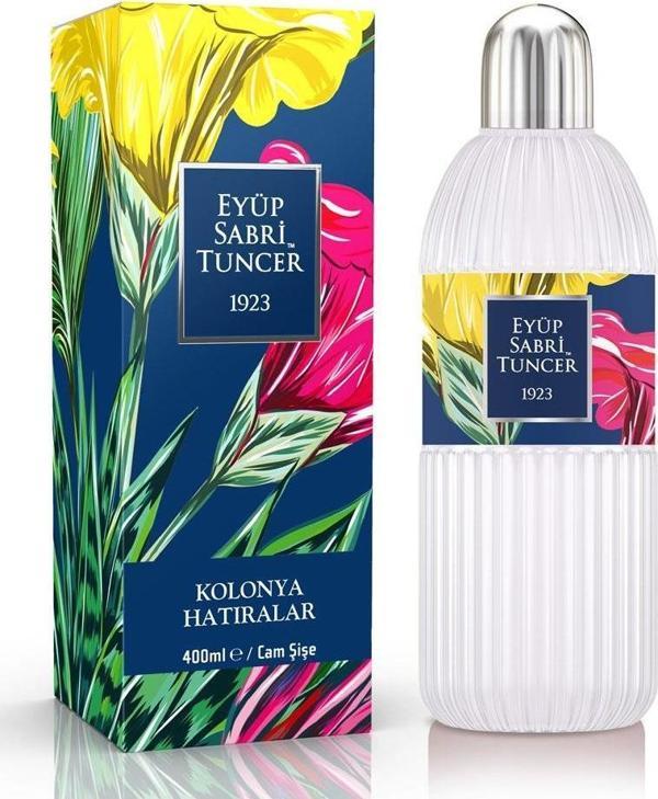 Eyüp Sabri Tuncer Hatıralar Kolonya 400ML Silindir Cam Şişe - Image 1