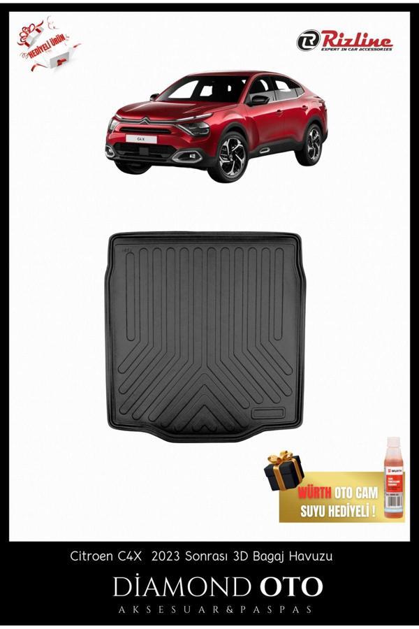 Rizline Citroen C4X Araca Özel 3D Bagaj Havuzu 2023 - 2024 Model Uyumlu - Image 1