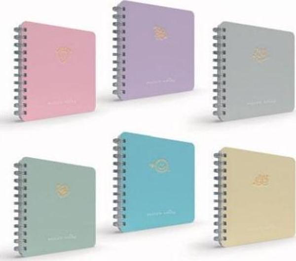 Gıpta Micro Notes Spiralli Sert Kapak Not Defteri 17X24Cm 100 Yaprak Kareli 6448 (Karışık Renk 1 Adet) - Image 1