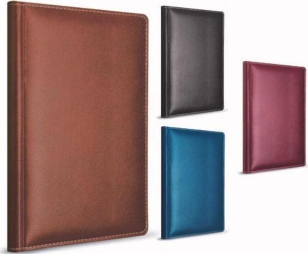 Gıpta Modelist İp Dikişli Deri Kapak Not Defteri 14X20Cm 160 Yaprak Kareli (3 Lü Paket) 1607 - Image 1