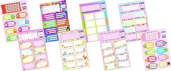 Gıpta Okul Etiketi Gırls Ders Programlı 16x24Cm 3 Yaprak 2942 - Image 1
