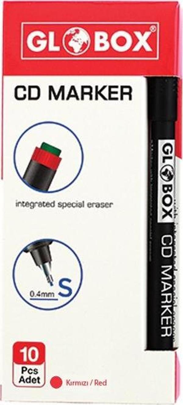 Globox 1002 Cd Kalemi S Kırmızı (10 Lu Kutu) - Image 1