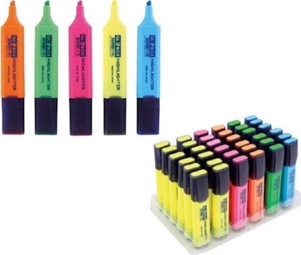 Globox Fosforlu Kalem Pastel Renkler Karışık 3233 (36 Lı Stand) - Image 1