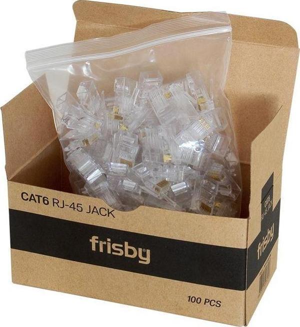 Frisby Cat6 Rj45 Konnektör (100 Lü Paket) Fnw-Rj4520N - Image 1
