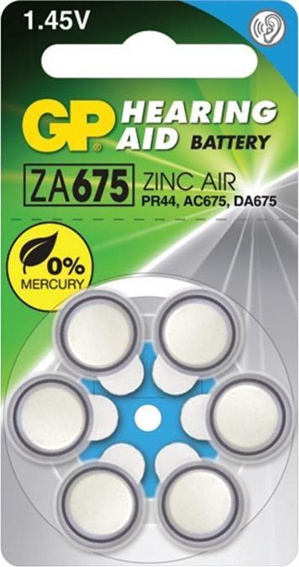 GP 1.4V Düğme Kulaklık Pili 6 Lı Paket Za675 - Image 1