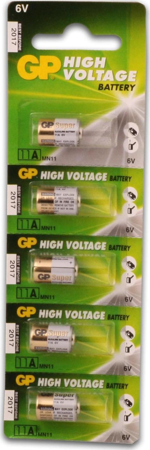 GP 11A 6V Yüksek Voltaj Spesifik Pil Gp11A-C5 5 Li Paket - Image 1