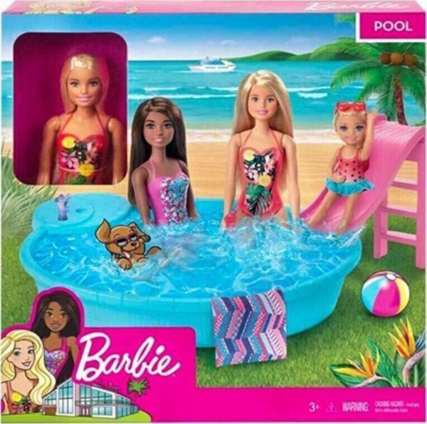 Barbie ve Havuzu Oyun Seti GHL91 - Image 1