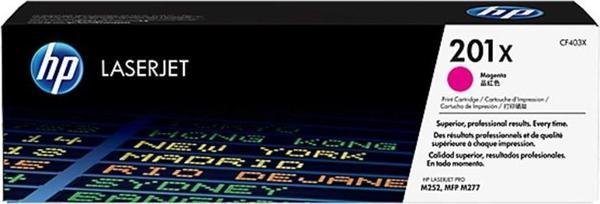 HP 201X Magenta Kırmızı Yüksek Kapasite 2.800 Sayfa Kapasiteli Toner Cf403X - Image 1