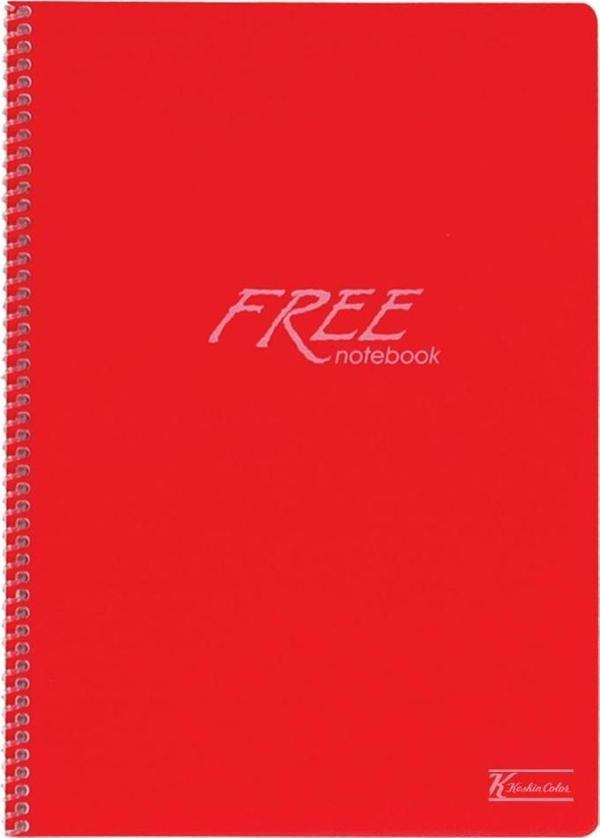 Keskin Color Free A4 100 Yaprak Çizgisiz Pp Kapak Spiralli Defter 60 Gram (6 Lı Paket) - Image 1
