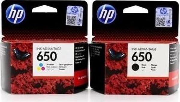 HP Cz101Ae + Cz102Ae 650 Siyah + Renkli Kartuş Seti - Image 1