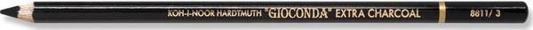 Koh-i Noor Sanatsal Black Charcoal Pencil Kömür Füzen Kalem Seti (12 Li Paket) 8811 3 - Image 1