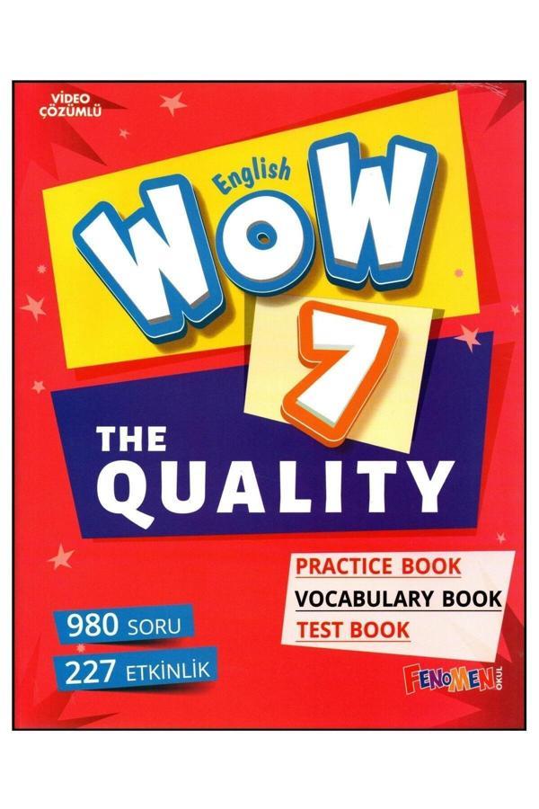 Fenomen Yayıncılık Fenomen Wow English 7. Sınıf The Quality Practice Book-Vocabulary Book-Test Book - Fenomen Yayıncılık - Image 1