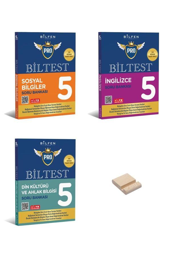 Bilfen Yayıncılık 5. Sınıf Biltest Serisi Sosyal Bilgiler Din Ve İngilizce 3Lü Set Soru Bankası - Bilfen Yayınları - Image 1