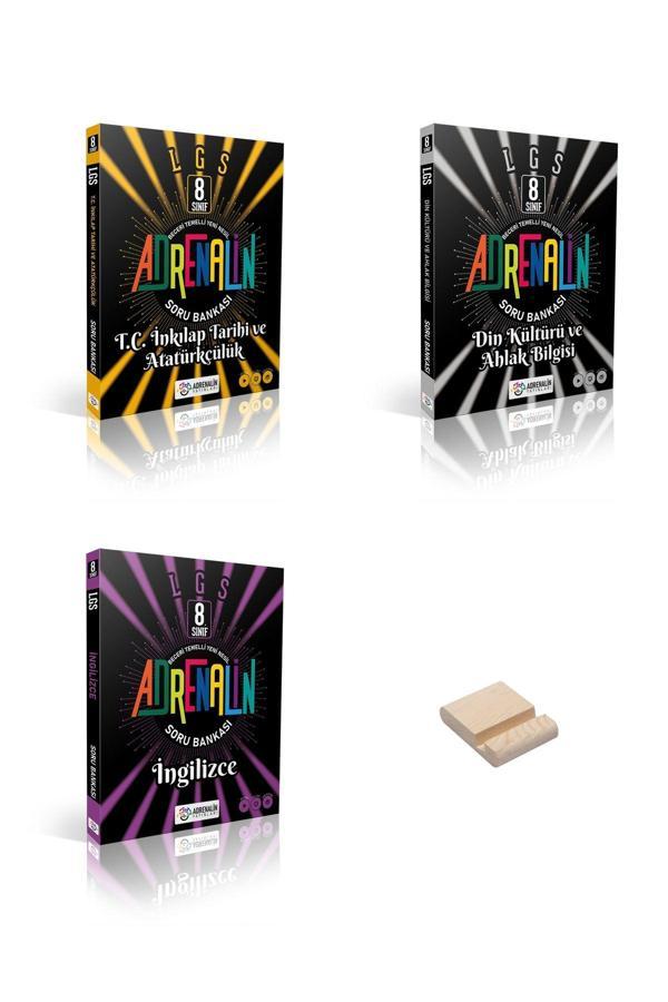 Adrenalin Yayınları Lgs 8. Sınıf İnkılap Din Kültürü Ve İngilizce 3Lü Set Soru Bankası - Adrenalin Yayınları - Image 1