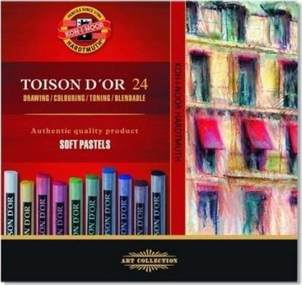 Koh-i Noor Set Of Artist´S Dry Chalks Soft Sanatsal Pastel Boya 24 Renk 8514 - Image 1
