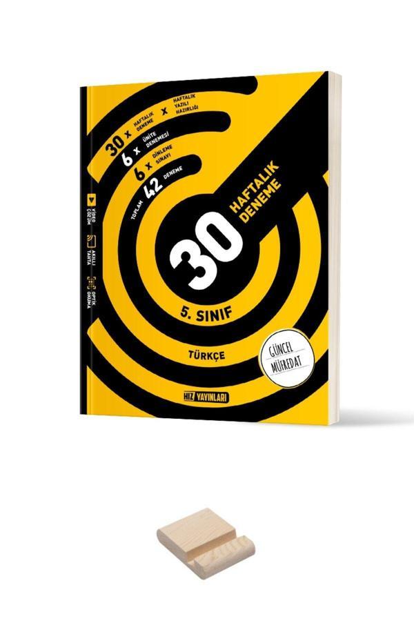 Hız Yayınları 5. Sınıf Türkçe 30 Haftalık Deneme - Hız Yayınları - Image 1
