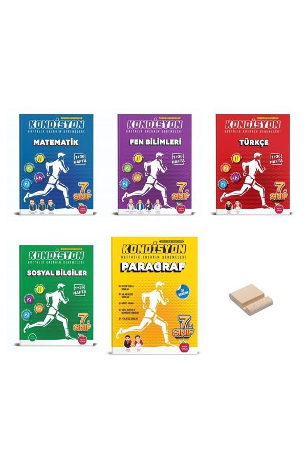 Newton Yayınları 7. Sınıf Kondisyon Matematik Fen Bilgisi Türkçe Sosyal Bilgiler Ve Paragraf Deneme 5Li Set - Newton Yayınları - Image 1