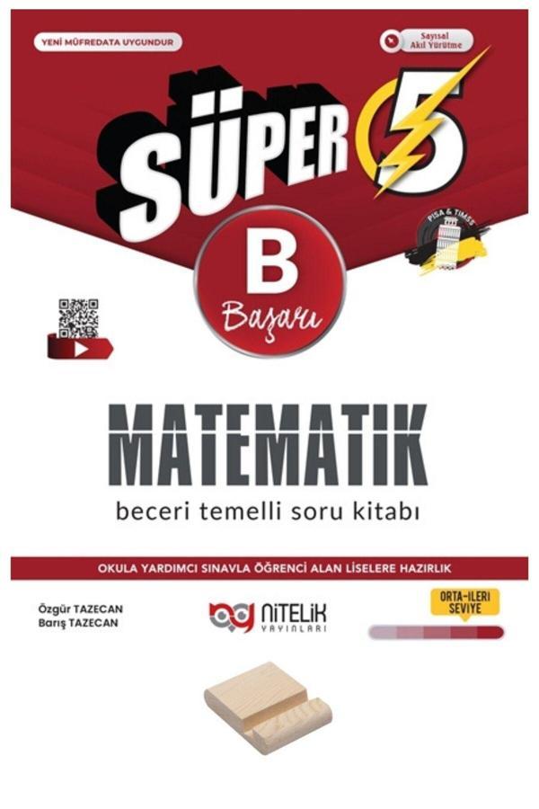 Nitelik Yayınları 5. Sınıf Beceri Temelli B Serisi Matematik Soru Bankası - Nitelik Yayınları - Image 1