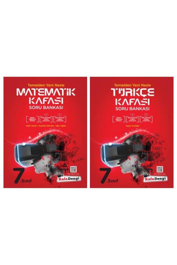 Kafa Dengi Yayınları 7.Sınıf Matematik Ve Türkçe Soru Bankası - Kafa Dengi - Image 1