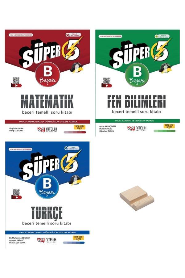 Nitelik Yayınları 5. Sınıf Beceri Temelli B Matematik Fen Ve Türkçe 3Lü Soru Bankası - Nitelik Yayınları - Image 1
