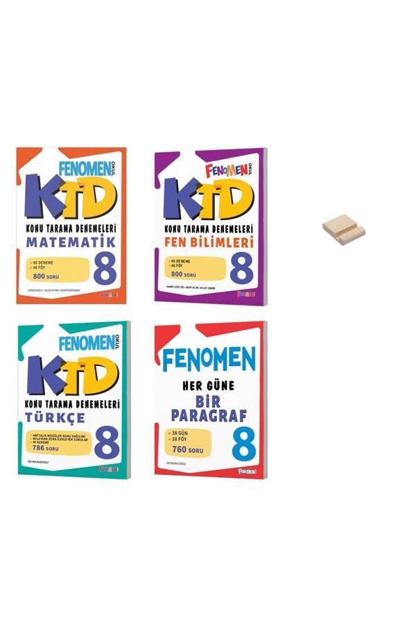 Fenomen Yayıncılık Lgs 8. Sınıf Matematik Fen Bilimleri Ve Türkçe Konu Tarama Denemeleri Ve Paragraf 4Lü Set - Fenomen Yayıncılık - Image 1