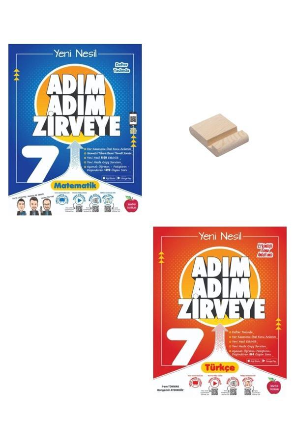 Newton Yayınları 7. Sınıf Adım Adım Matematik Ve Türkçe Soru Bankası - Newton Yayınları - Image 1