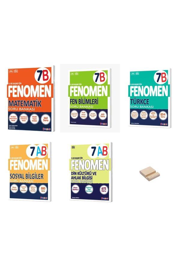 Fenomen Yayıncılık 7. Sınıf B Serisi Matematik Fen Türkçe Sosyal Ve Din Soru Bankası 5Li Set - Fenomen Yayıncılık - Image 1