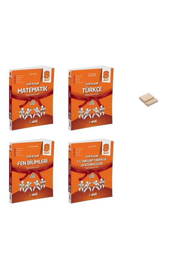 Gizli Yayınları Lgs 8. Sınıf Gizli Kuşak Matematik Fen Türkçe Ve Sosyal Değerlendirme Föyleri (Deneme) 4Lü Set - Gizli Yayınları - Image 1