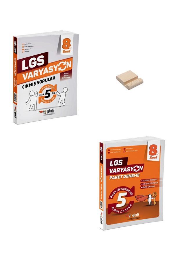 Gizli Yayınları Lgs 8. Sınıf Varyasyon Çıkmış Sorular Ve 5Li Paket Deneme - Gizli Yayınları - Image 1