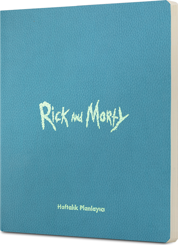 Mabbels Not Defteri Haftalık Planlayıcı Tarihsiz Rick And Morty Çizgisiz 15X17Cm Yeşil Pln-389101 - Image 1