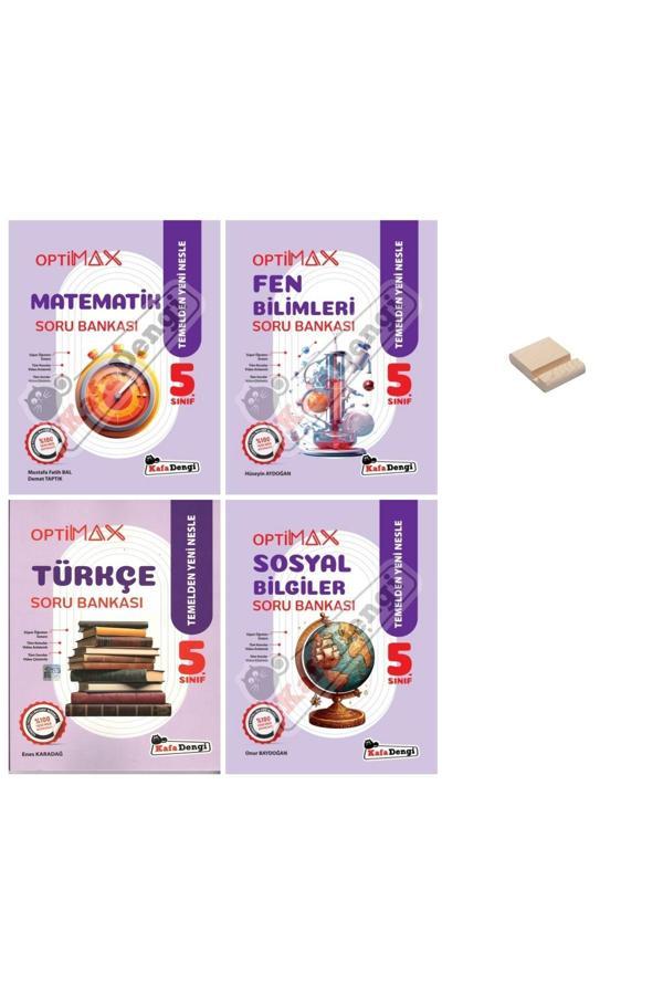 Kafa Dengi Yayınları 5. Sınıf Optimax Matematik Fen Türkçe Ve Sosyal Soru Bankası 4Lü Set - Kafa Dengi - Image 1