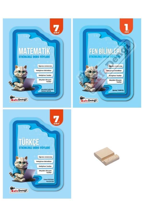Kafa Dengi Yayınları 7. Sınıf Matematik Fen Bilimleri Ve Türkçe Etkinlikli Ders Föyü 3Lü Set - Kafa Dengi - Image 1