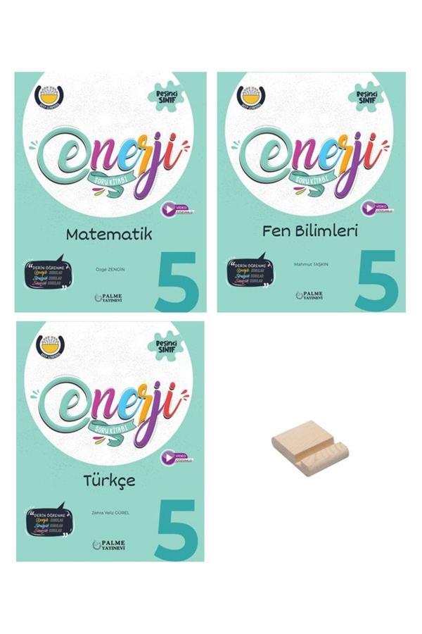 Palme Yayınevi 5. Sınıf Enerji Matematik Fen Bilimleri Ve Türkçe 3Lü Set Soru Bankası - Palme Yayınları - Image 1