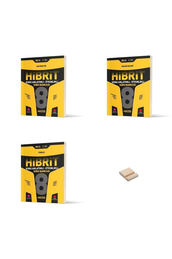 Hız Yayınları Lgs 8. Sınıf Hibrit Konu Anlatımlı Matematik Fen Ve Türkçe 3Lü Set Soru Bankası - Hız Yayınları - Image 1