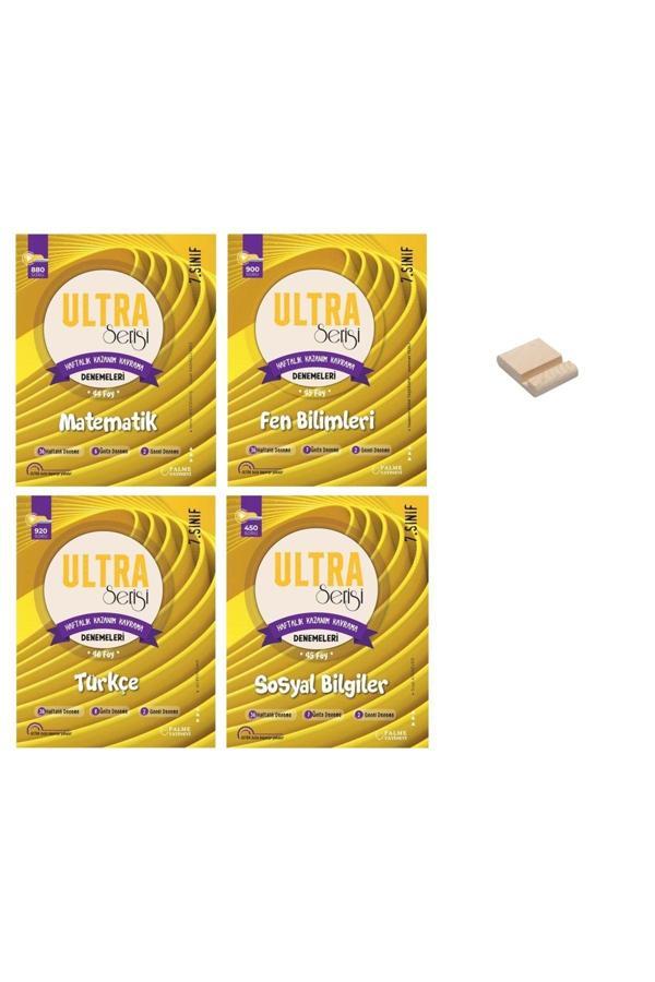 Palme Yayınevi 7. Sınıf Ultra Matematik Fen Türkçe Ve Sosyal Haftalık Denemeleri 4Lü Set - Palme Yayınları - Image 1