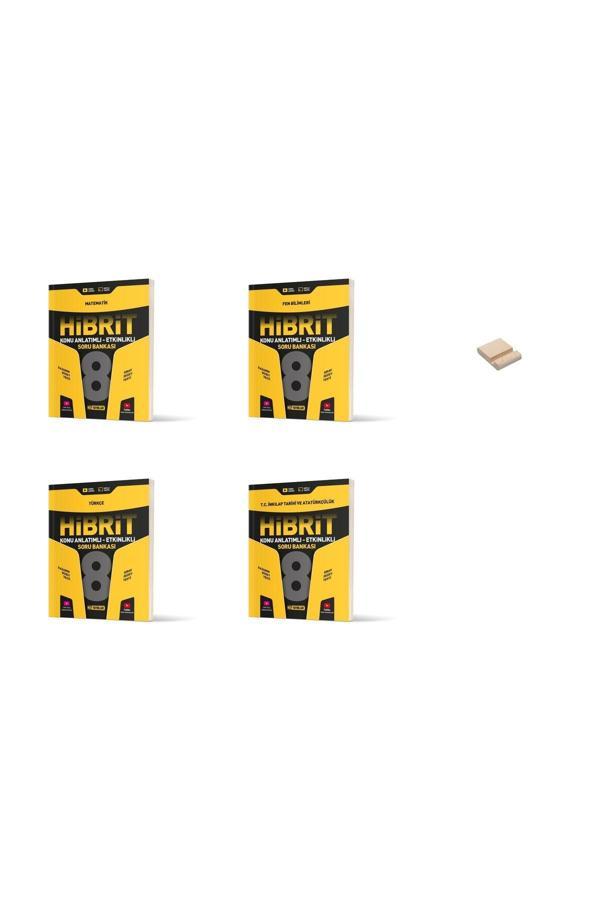 Hız Yayınları Lgs 8. Sınıf Hibrit Konu Anlatımlı Matematik Fen Türkçe Ve İnkılap 4Lü Set Soru Bankası - Hız Yayınları - Image 1
