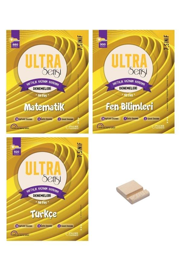 Palme Yayınevi 7. Sınıf Ultra Matematik Fen Ve Türkçe 3Lü Haftalık Denemeleri - Palme Yayınları - Image 1