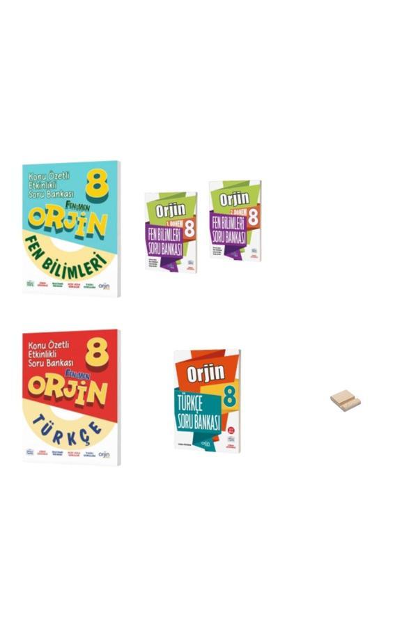 Fenomen Yayıncılık Orjin Lgs 8. Sınıf Fen Ve Türkçe Konu Özetli 1 Ve 2. Dönem Soru Bankası 5Li Set - Fenomen Yayıncılık - Image 1
