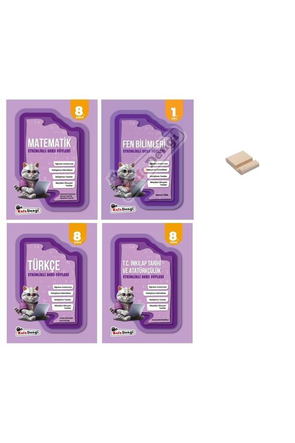Kafa Dengi Yayınları Lgs 8. Sınıf Matematik Fen Türkçe Ve İnkılap 4Lü Set Etkinlikli Ders Föyleri - Kafa Dengi - Image 1