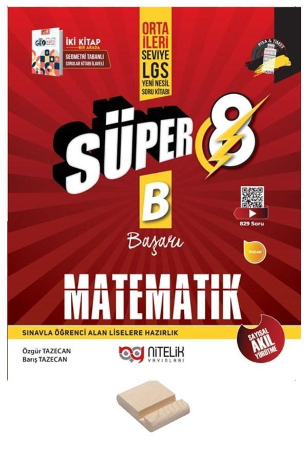 Nitelik Yayınları Lgs 8. Sınıf Yeni Nesil B Serisi Süper Matematik Soru Bankası - Nitelik Yayınları - Image 1