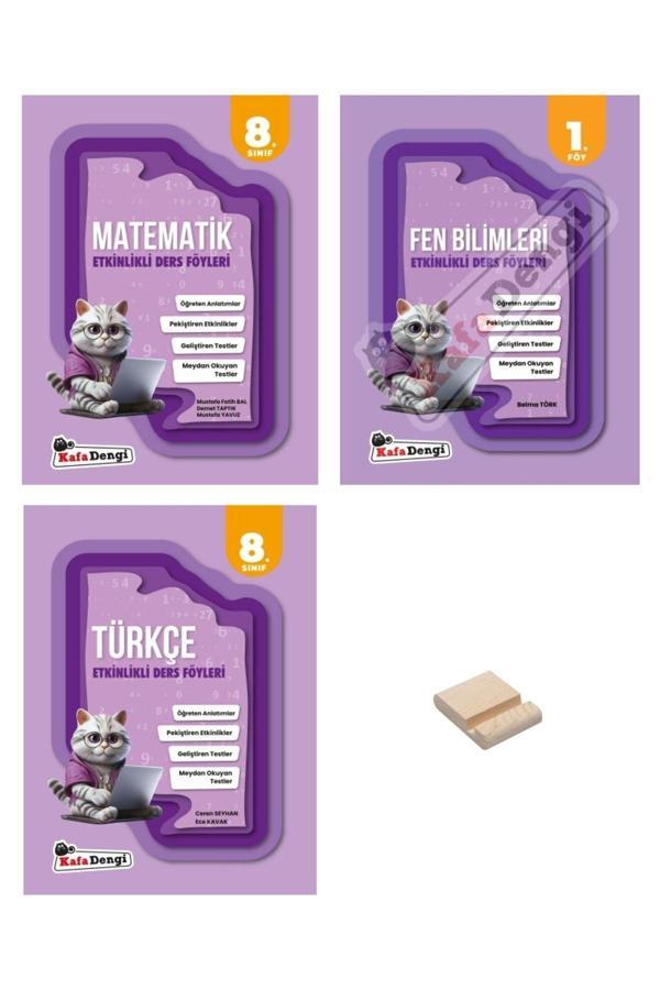 Kafa Dengi Yayınları Lgs 8. Sınıf Matematik Fen Ve Türkçe Etkinlikli Ders Föyleri 3Lü Set - Kafa Dengi - Image 1