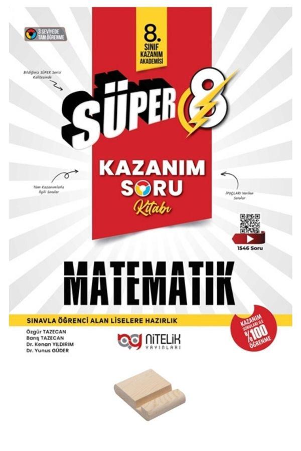 Nitelik Yayınları Lgs 8. Sınıf Kazanım Serisi Süper Matematik Soru Bankası - Nitelik Yayınları - Image 1
