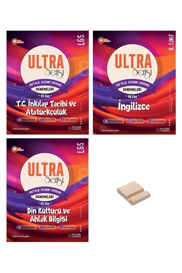 Palme Yayınevi Lgs 8. Sınıf Ultra İnkılap İngilizce Ve Din 3Lü Haftalık Kazanım Kavrama Denemeleri - Palme Yayınları - Image 1