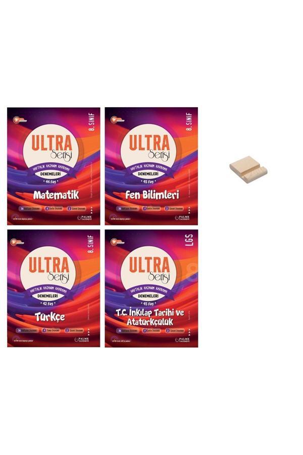 Palme Yayınevi Lgs 8. Sınıf Ultra Matematik Fen Türkçe Ve İnkılap 4Lü Haftalık Denemeleri - Palme Yayınları - Image 1