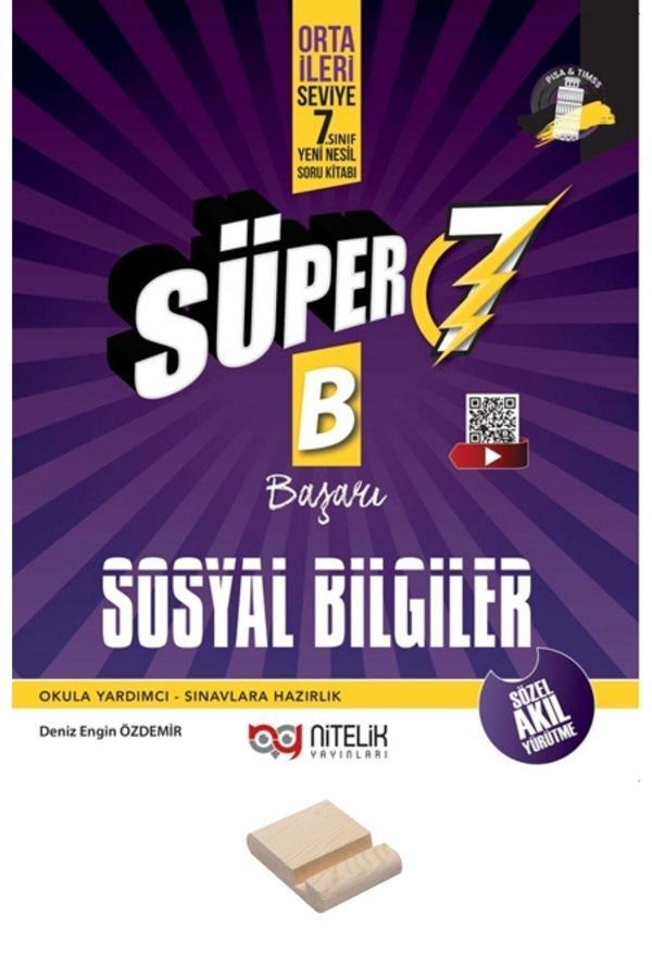 Nitelik Yayınları 7. Sınıf Beceri Temelli B Serisi Sosyal Bilgiler Soru Bankası - Nitelik Yayınları - Image 1